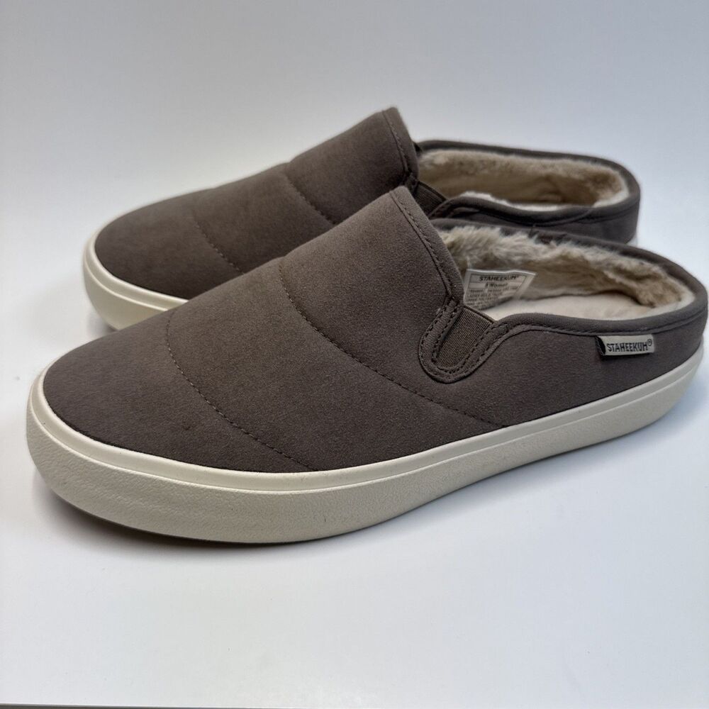 STAHEEKUM Cozy Camp Mule Comfort Slip On Shoes Women's Choose Sz 8 Brown Fleece